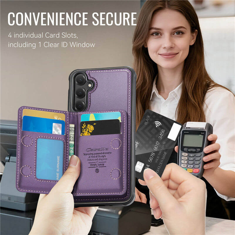 CaseMe Samsung Galaxy S25 FE 2-in-1 Detachable Magnetic Wallet Case