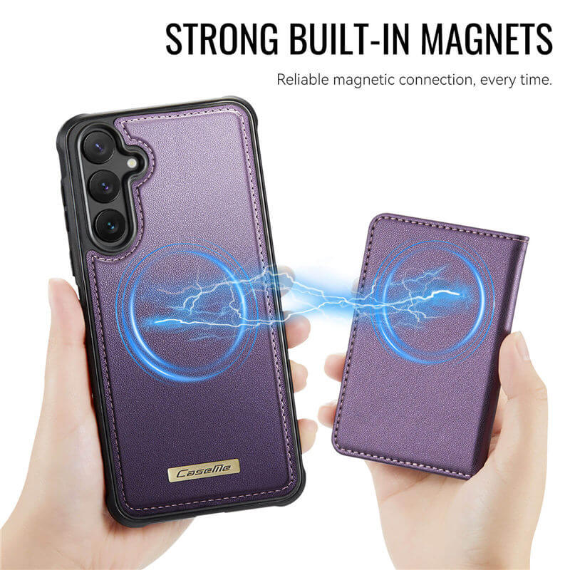 CaseMe Samsung Galaxy S25 FE 2-in-1 Detachable Magnetic Wallet Case