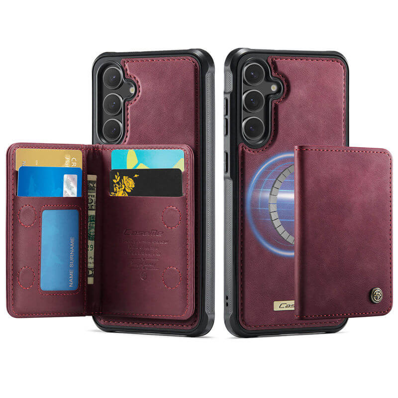 CaseMe Samsung Galaxy S25 FE 2-in-1 Detachable Magnetic Wallet Case