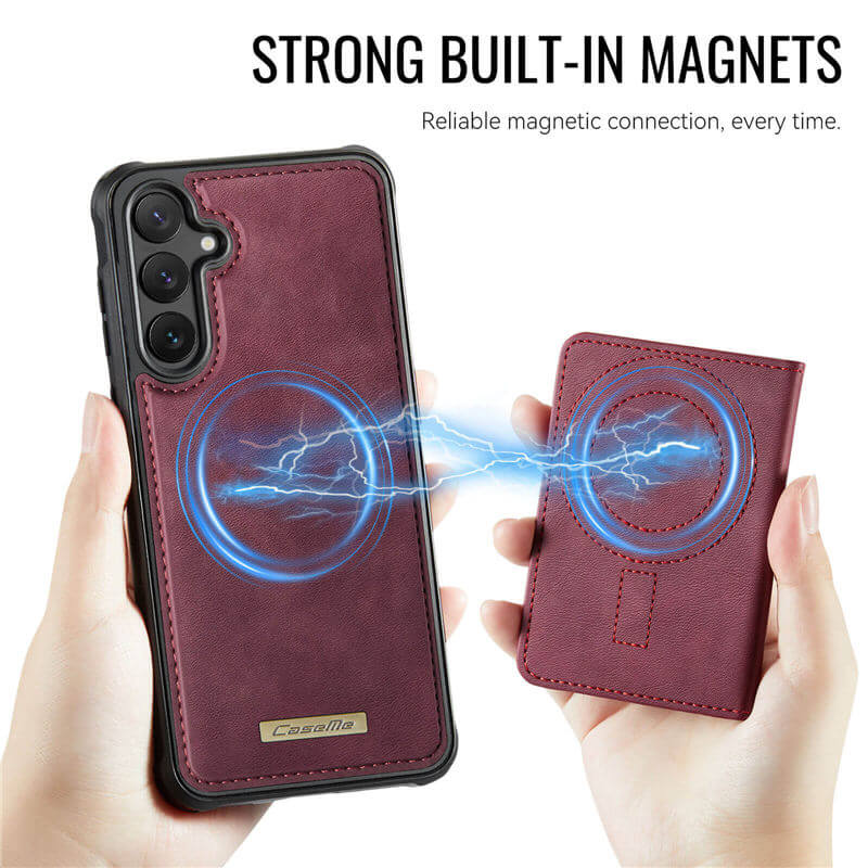 CaseMe Samsung Galaxy S25 FE 2-in-1 Detachable Magnetic Wallet Case