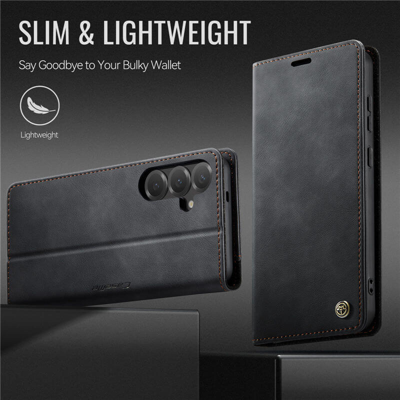 CaseMe Samsung Galaxy S25 Plus Magnetic Wallet Case with RFID Blocking
