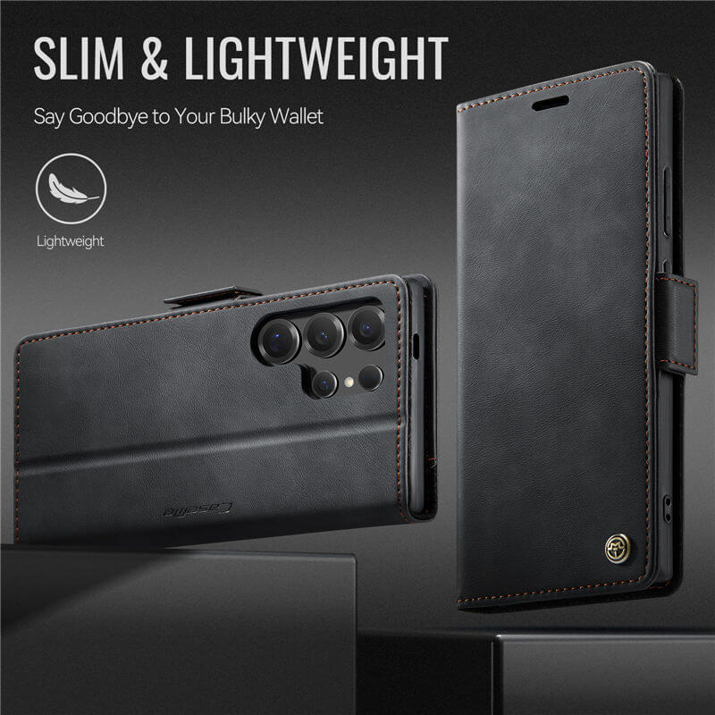 CaseMe Samsung Galaxy S24 Ultra Magnetic Wallet Case with RFID Blocking