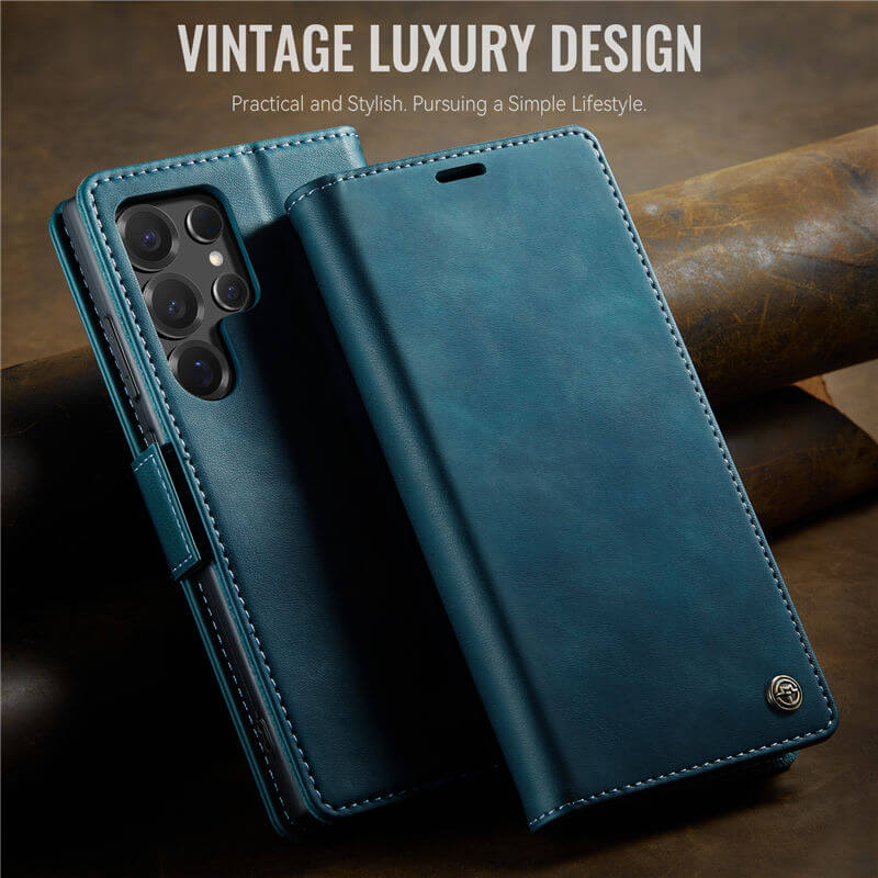 CaseMe Samsung Galaxy S24 Ultra Magnetic Wallet Case with RFID Blocking