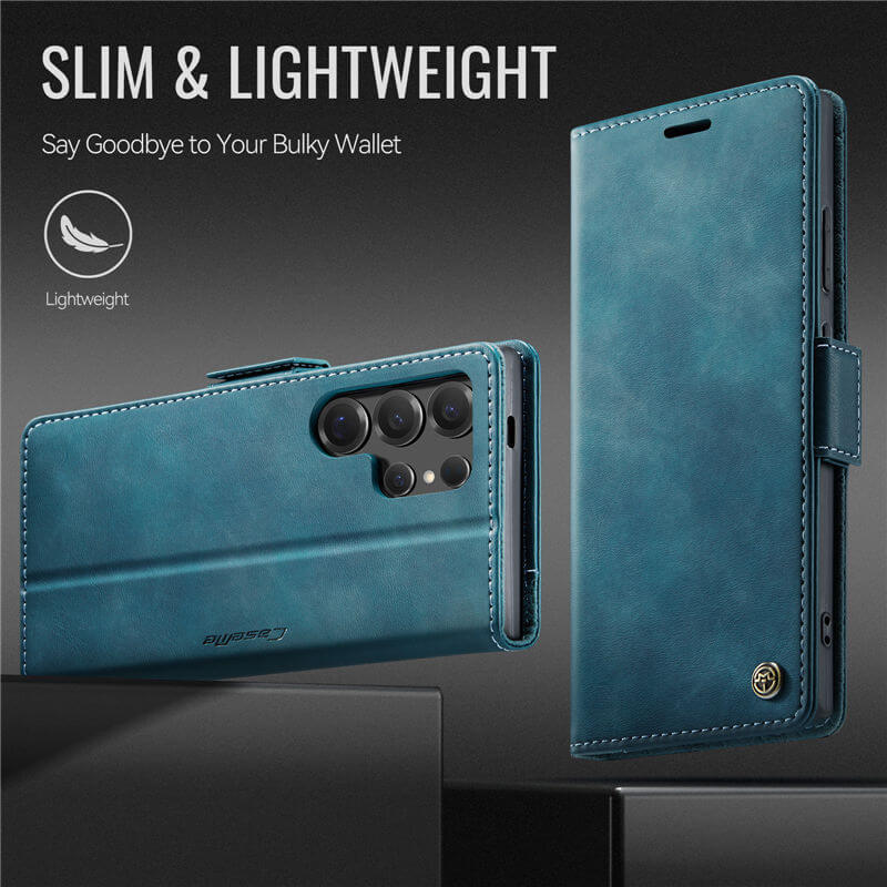 CaseMe Samsung Galaxy S24 Ultra Magnetic Wallet Case with RFID Blocking