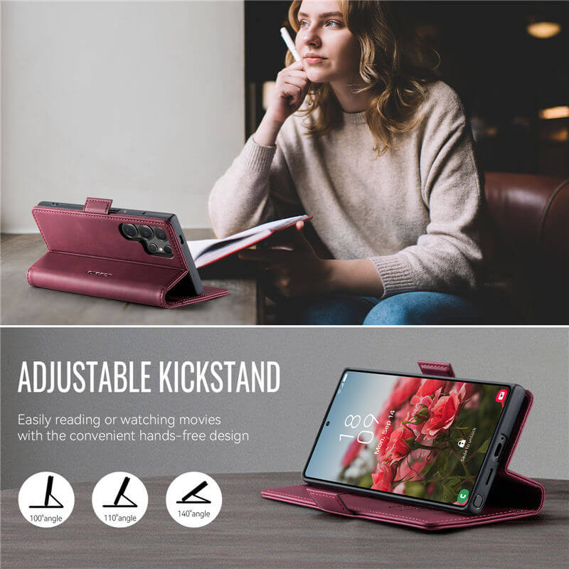 CaseMe Samsung Galaxy S25 Ultra Magnetic Wallet Case with RFID Blocking