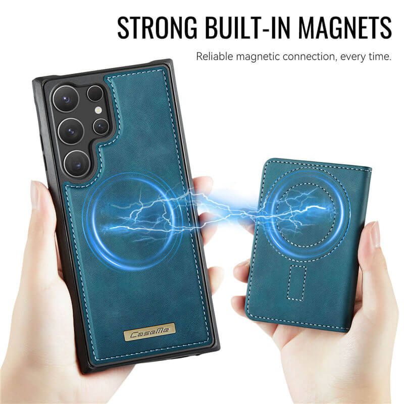 CaseMe Samsung Galaxy S24 Ultra 2-in-1 Detachable Magnetic Wallet Case