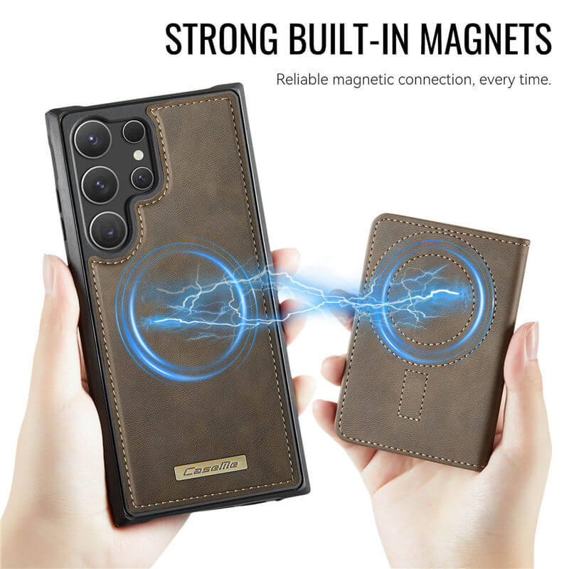 CaseMe Samsung Galaxy S24 Ultra 2-in-1 Detachable Magnetic Wallet Case