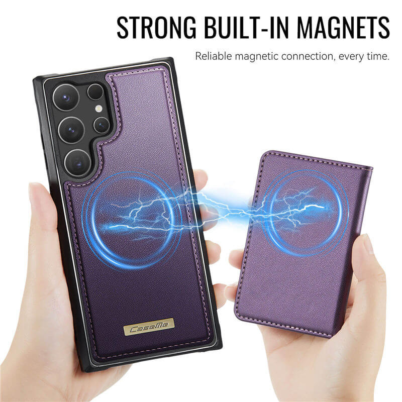 CaseMe Samsung Galaxy S24 Ultra 2-in-1 Detachable Magnetic Wallet Case