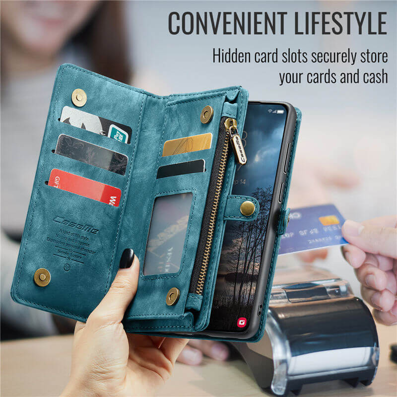 CaseMe Samsung Galaxy S25 Edge Wallet Case with Wrist Strap