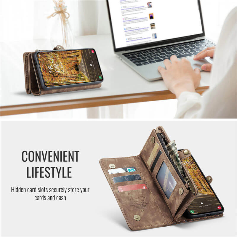 CaseMe Samsung Galaxy S25 Edge Wallet Case with Wrist Strap