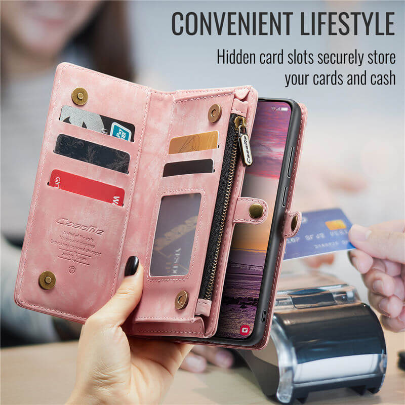CaseMe Samsung Galaxy S25 Edge Wallet Case with Wrist Strap