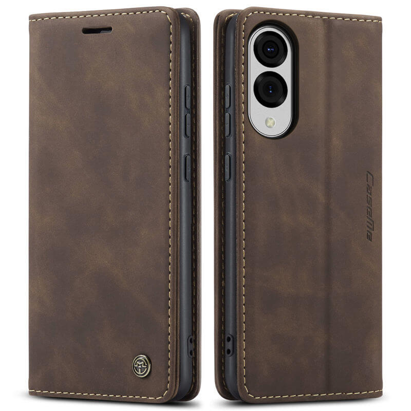 CaseMe Samsung Galaxy S25 Edge Wallet Suede Leather Case