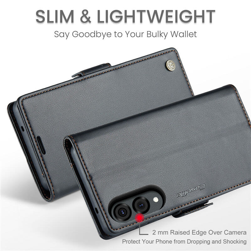 CaseMe Samsung Galaxy S25 Edge Wallet RFID Blocking Case
