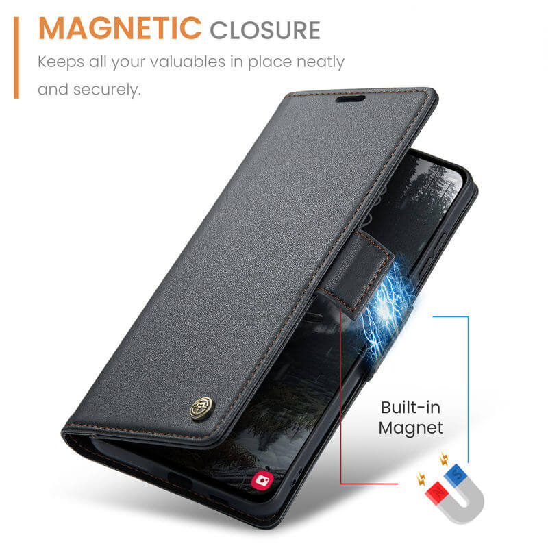 CaseMe Samsung Galaxy S25 Edge Wallet RFID Blocking Case
