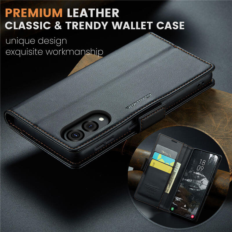 CaseMe Samsung Galaxy S25 Edge Wallet RFID Blocking Case