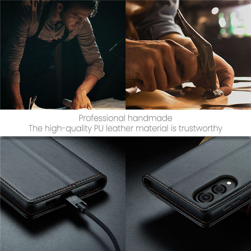 CaseMe Samsung Galaxy S25 Edge Wallet RFID Blocking Case