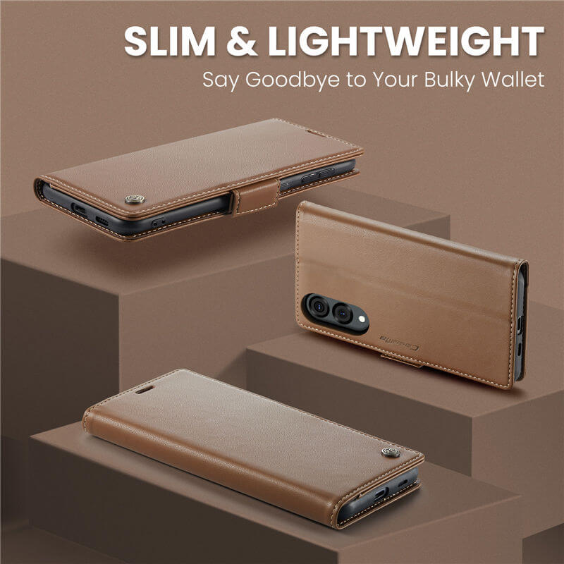 CaseMe Samsung Galaxy S25 Edge Wallet RFID Blocking Case