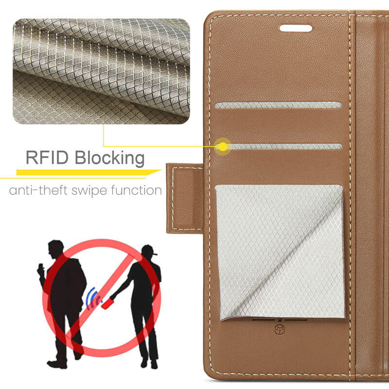 CaseMe Samsung Galaxy S25 Edge Wallet RFID Blocking Case