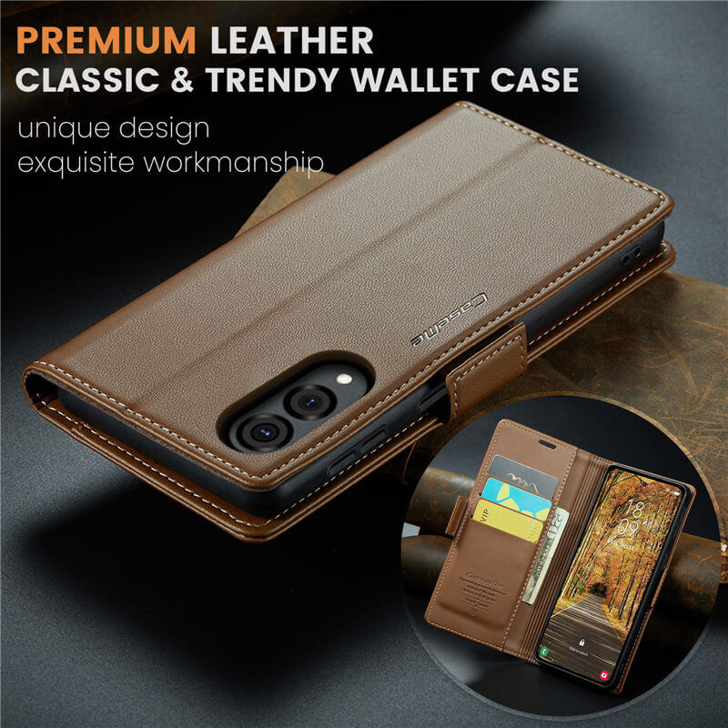 CaseMe Samsung Galaxy S25 Edge Wallet RFID Blocking Case