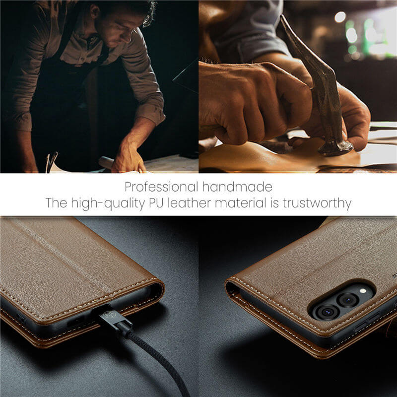 CaseMe Samsung Galaxy S25 Edge Wallet RFID Blocking Case