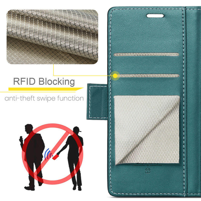 CaseMe Samsung Galaxy S25 Edge Wallet RFID Blocking Case