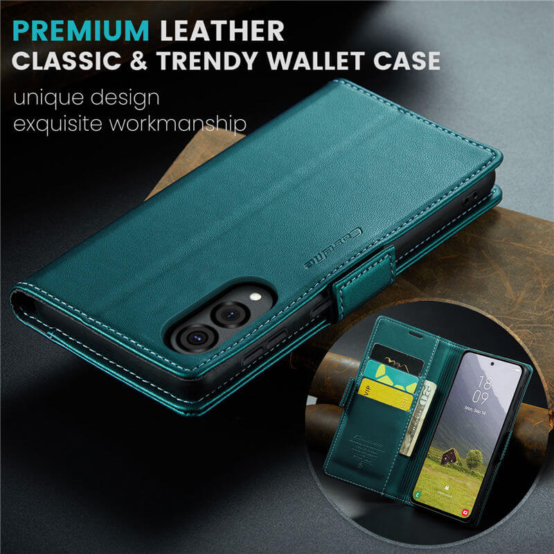 CaseMe Samsung Galaxy S25 Edge Wallet RFID Blocking Case