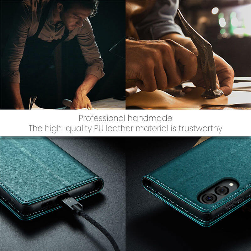 CaseMe Samsung Galaxy S25 Edge Wallet RFID Blocking Case