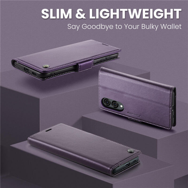 CaseMe Samsung Galaxy S25 Edge Wallet RFID Blocking Case