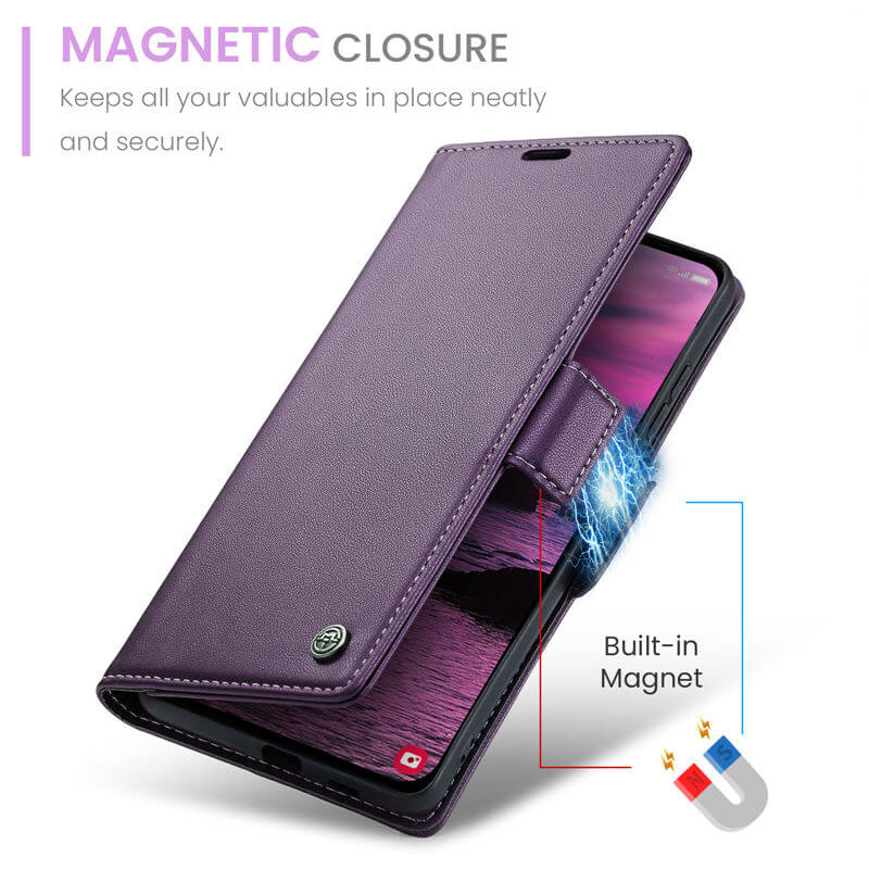 CaseMe Samsung Galaxy S25 Edge Wallet RFID Blocking Case