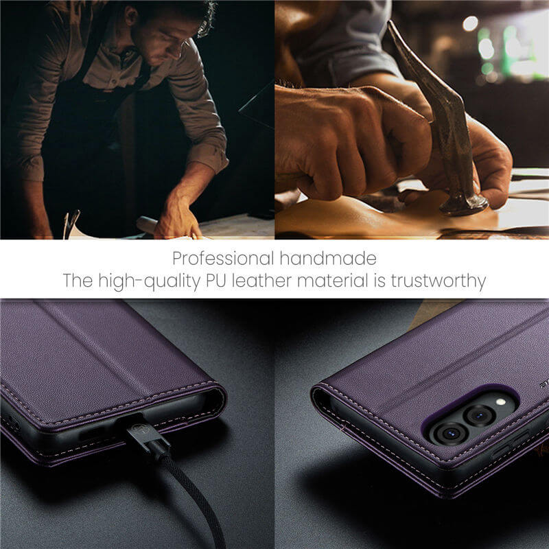 CaseMe Samsung Galaxy S25 Edge Wallet RFID Blocking Case