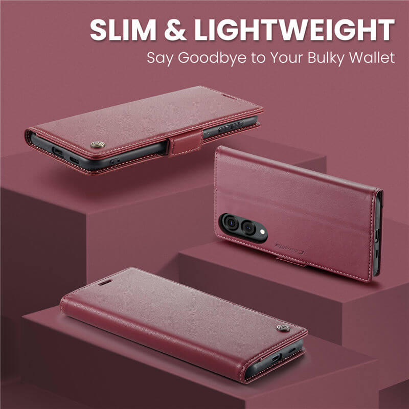 CaseMe Samsung Galaxy S25 Edge Wallet RFID Blocking Case
