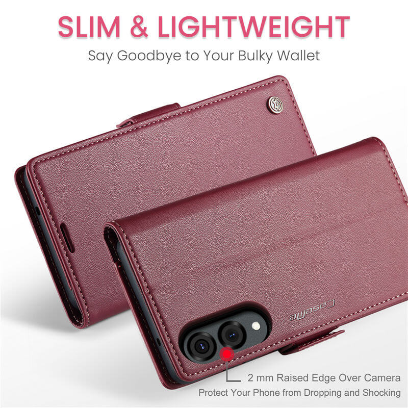 CaseMe Samsung Galaxy S25 Edge Wallet RFID Blocking Case