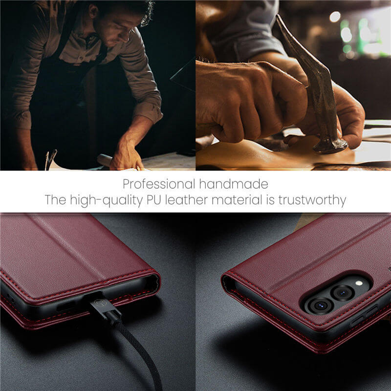 CaseMe Samsung Galaxy S25 Edge Wallet RFID Blocking Case