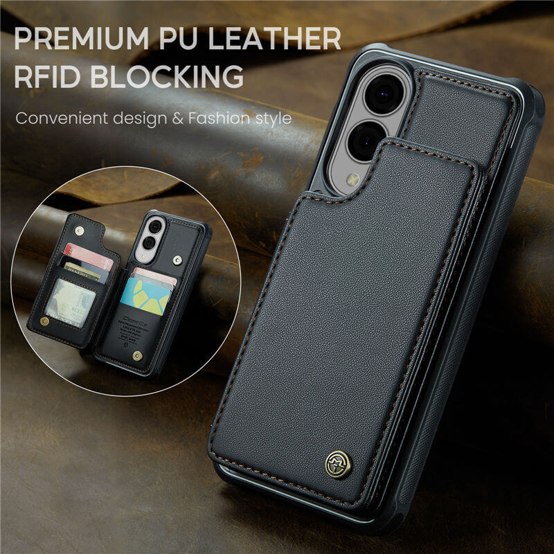 CaseMe Samsung Galaxy S25 Edge RFID Blocking Card Holder Case