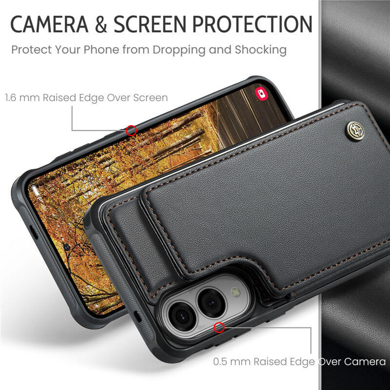 CaseMe Samsung Galaxy S25 Edge RFID Blocking Card Holder Case