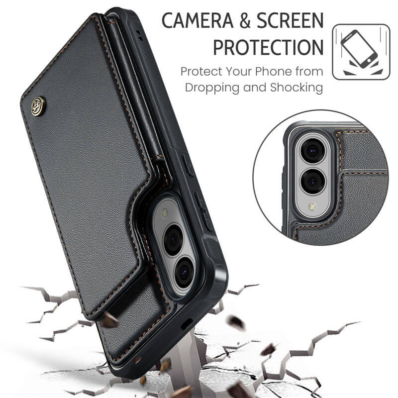 CaseMe Samsung Galaxy S25 Edge RFID Blocking Card Holder Case