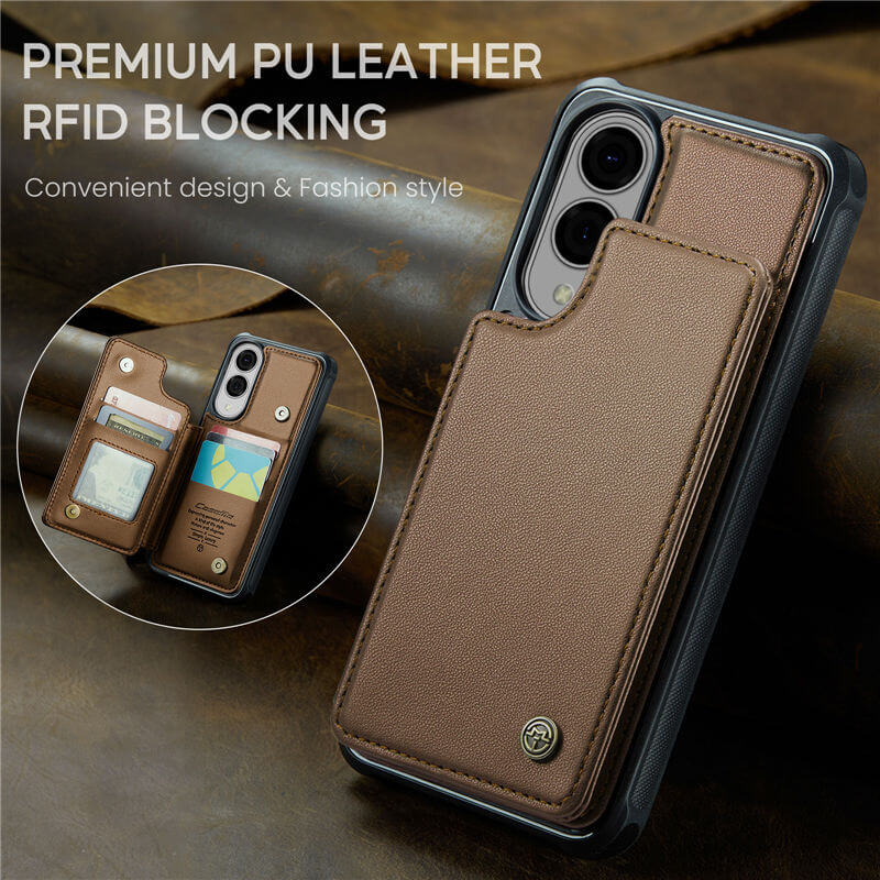 CaseMe Samsung Galaxy S25 Edge RFID Blocking Card Holder Case