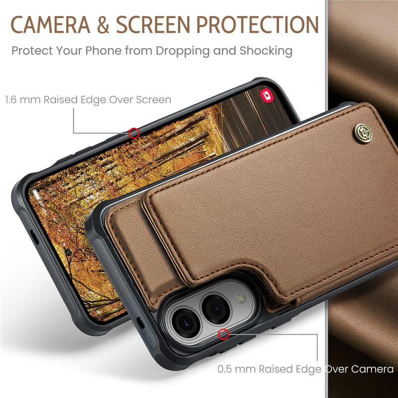 CaseMe Samsung Galaxy S25 Edge RFID Blocking Card Holder Case
