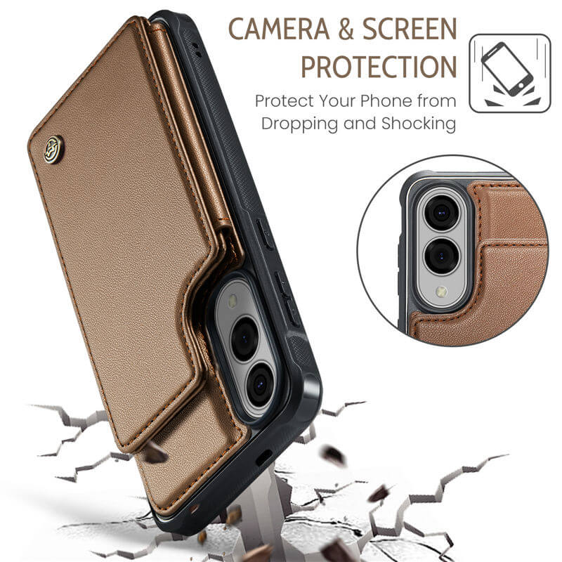CaseMe Samsung Galaxy S25 Edge RFID Blocking Card Holder Case