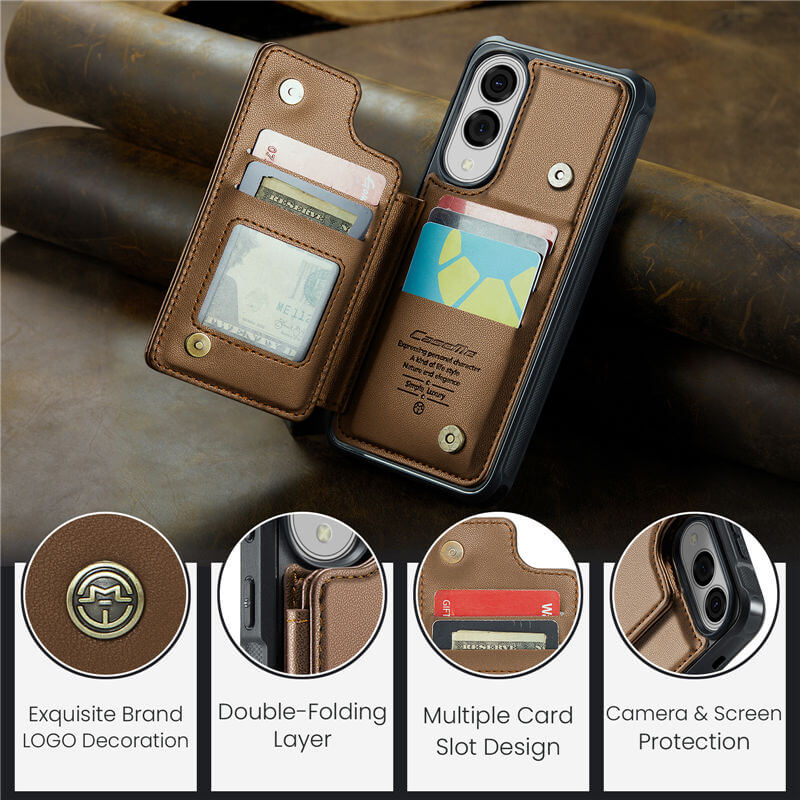 CaseMe Samsung Galaxy S25 Edge RFID Blocking Card Holder Case