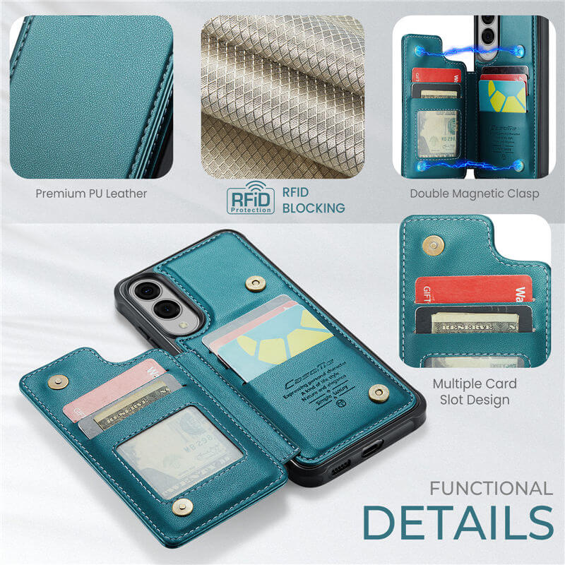 CaseMe Samsung Galaxy S25 Edge RFID Blocking Card Holder Case