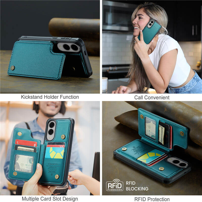 CaseMe Samsung Galaxy S25 Edge RFID Blocking Card Holder Case