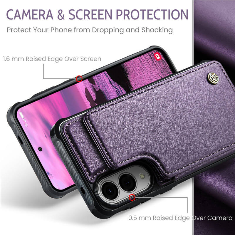CaseMe Samsung Galaxy S25 Edge RFID Blocking Card Holder Case