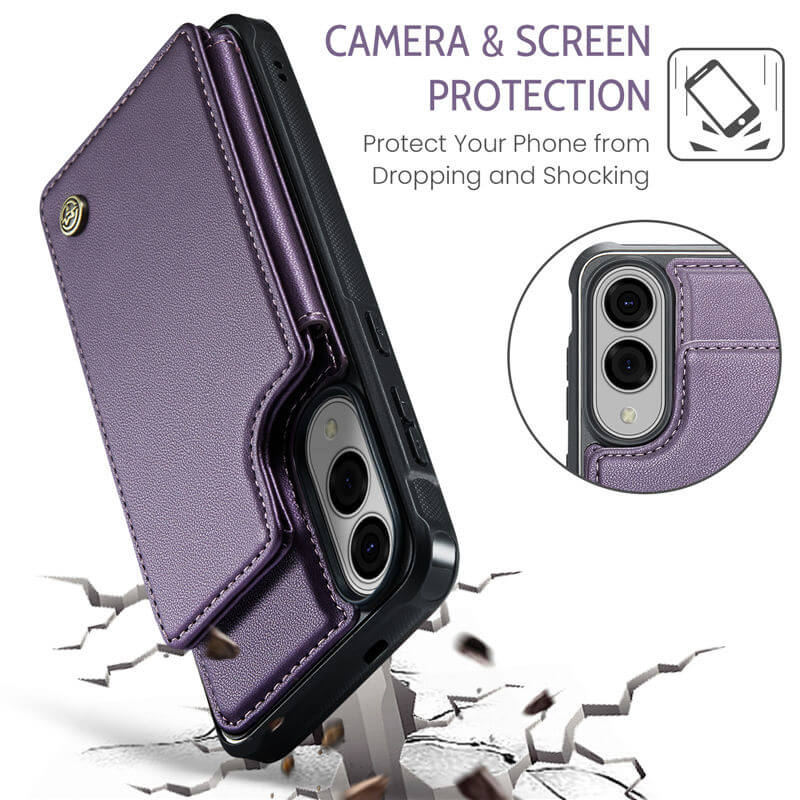 CaseMe Samsung Galaxy S25 Edge RFID Blocking Card Holder Case