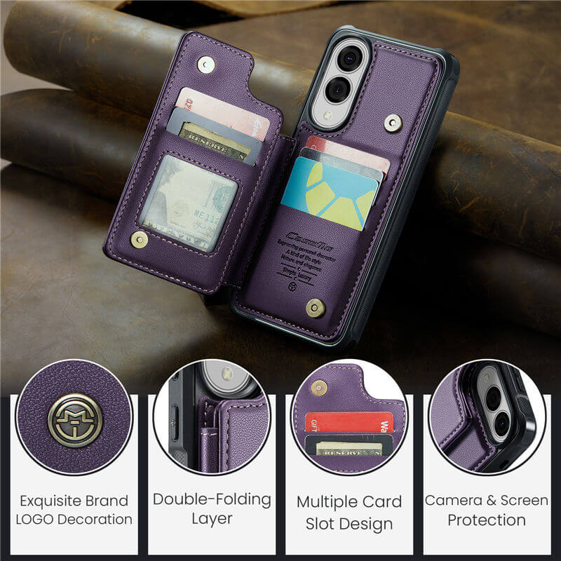 CaseMe Samsung Galaxy S25 Edge RFID Blocking Card Holder Case