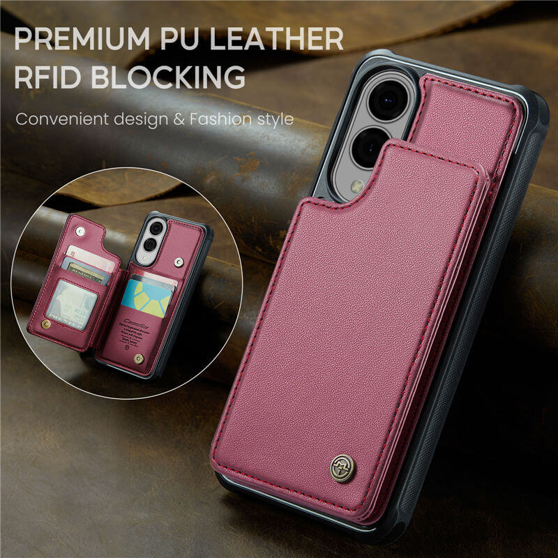 CaseMe Samsung Galaxy S25 Edge RFID Blocking Card Holder Case