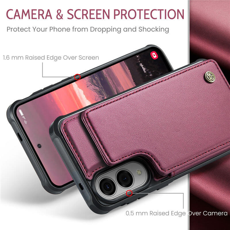 CaseMe Samsung Galaxy S25 Edge RFID Blocking Card Holder Case