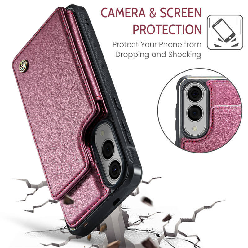 CaseMe Samsung Galaxy S25 Edge RFID Blocking Card Holder Case