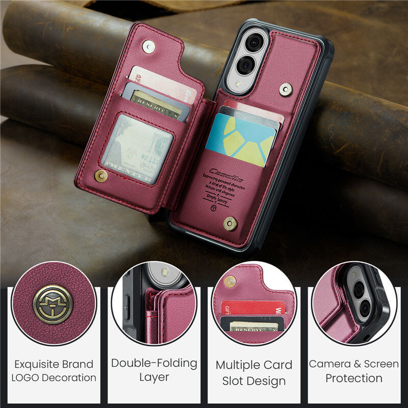 CaseMe Samsung Galaxy S25 Edge RFID Blocking Card Holder Case