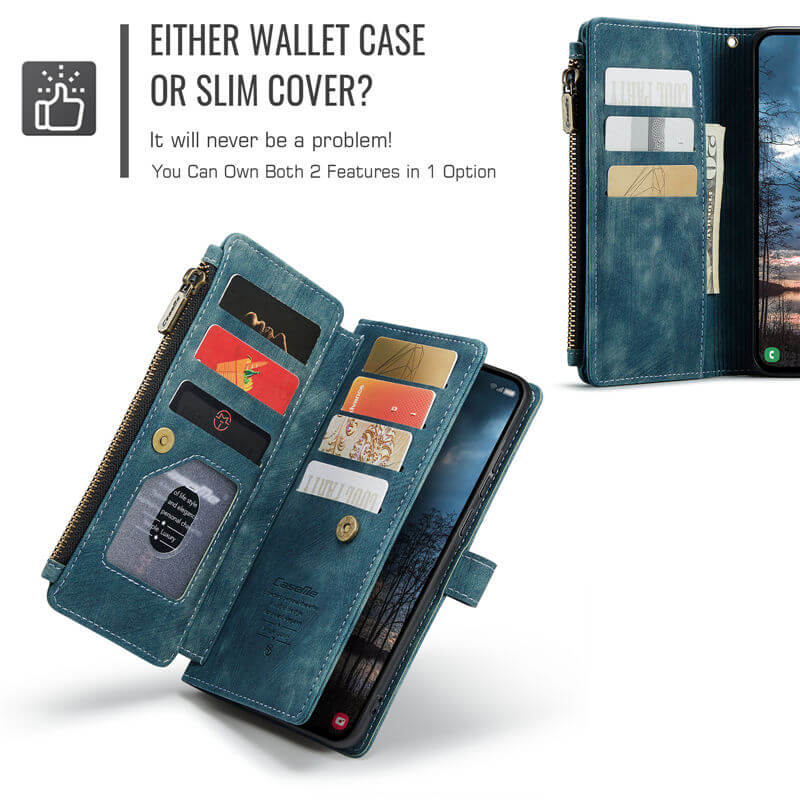 CaseMe Samsung Galaxy S25 Edge Wallet Case with Wrist Strap